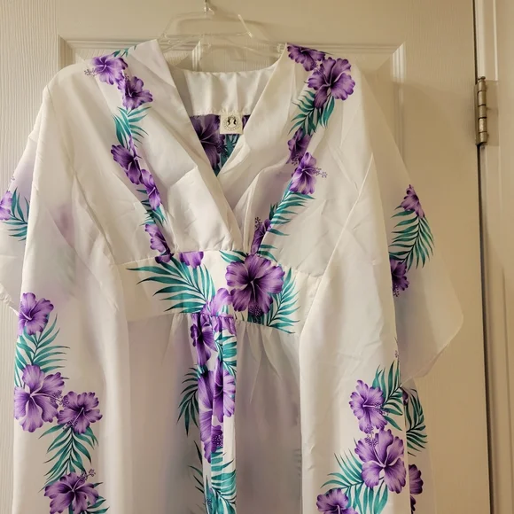 VTG Hawaii Royal Creations Dress Caftan Muumuu ~ OSFM ~ Plus ~ Maternity… - Picture 9 of 16